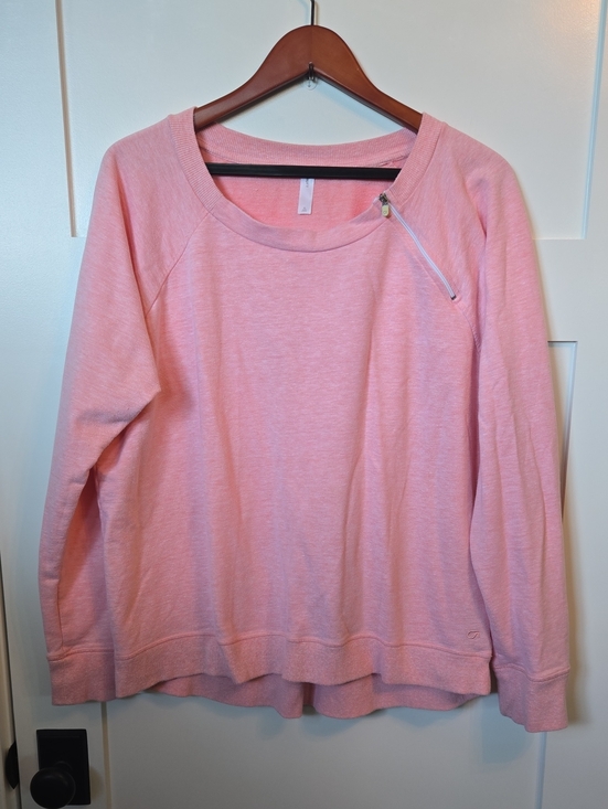 GAP Tops - GAPfit Lightweight Heathered Peach Crewneck Lightweight Sweatshirt Top XL